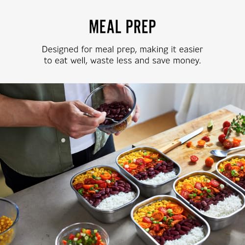 BLACK + BLUM Lunch Box - Meal Prep Containers Reusable for Picnic &