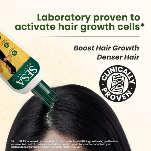 Sesa Ayurvedic Hair Oil with Bhringraj & 17 Herbs for Hair Growth - 3.38 fl oz