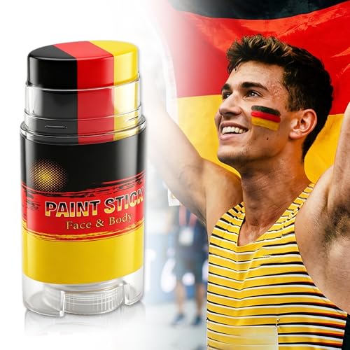 Germany Face Paint Stick - 3-in-1 Sports Colors for Fans