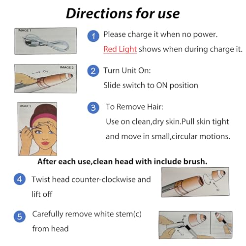 2 Pack USB Rechargeable Portable Electric Eyebrow Trimmer Pen for Women,Painless Precision Eyebrow Hair Remover, Safe Eyebrow Shaver Razor Tool for face Leg Lip Armpit Hand(Rose Gold)