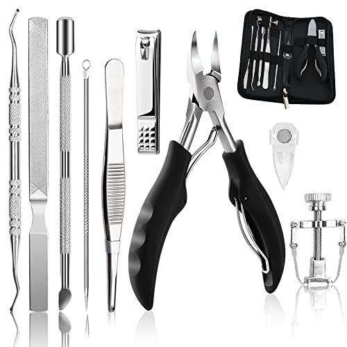 Ingrown Toenail Tools Kit - 10 Pcs Professional Pedicure Set
