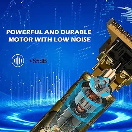 Cordless T Blade Hair Clipper Trimmer for Men, USB Rechargeable