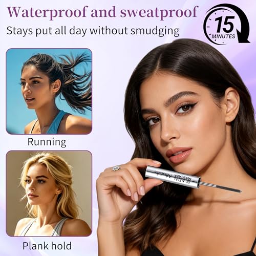 Waterproof Mascara with Metal Wand - 3D Volume & Curl