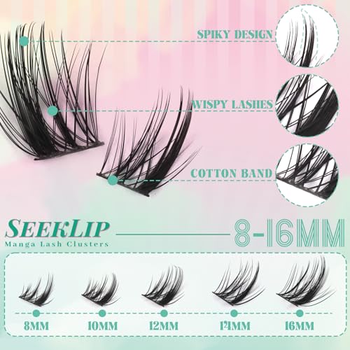 Manga Lash Clusters C Curl 8-16MM DIY Eyelash Extensions 144PCS