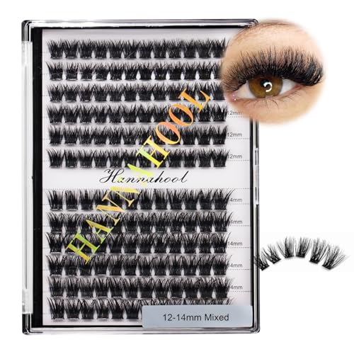Mixed Size Cluster Eyelashes Kit - 12 Rows Individual Lash Extensions