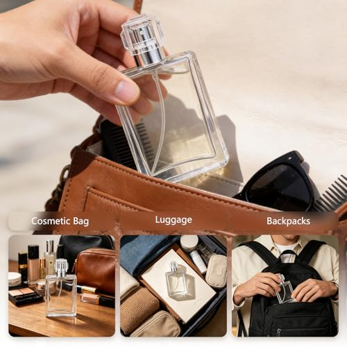 100ml Glass Perfume Spray Bottle - Refillable Atomizer with Funnel & Gift Bag (Variation: 100ml-E)