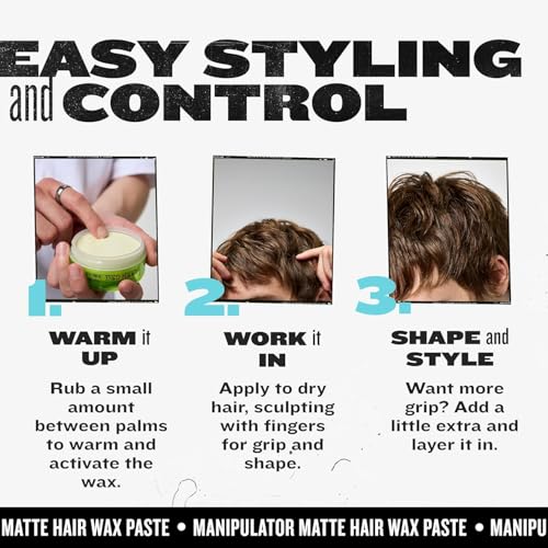 TIGI Bed Head Manipulator Matte Hair Wax Paste 2.01 oz Strong Hold Styling