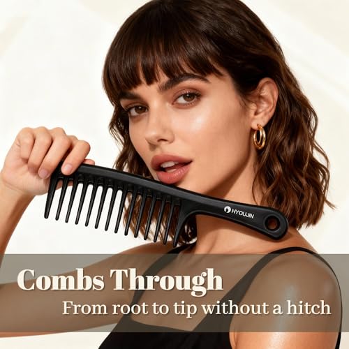 Wide Tooth Comb for Curly & Thick Hair Detangler