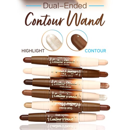 2-in-1 Dual-End Contour & Highlighter Stick, Waterproof
