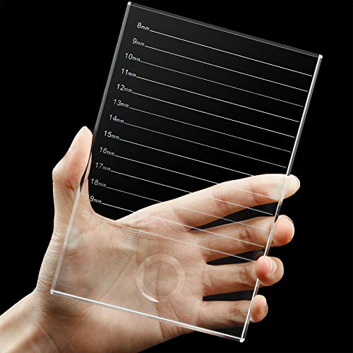 Maitys Glass Eyelash Extension Pallet with Glue Holder