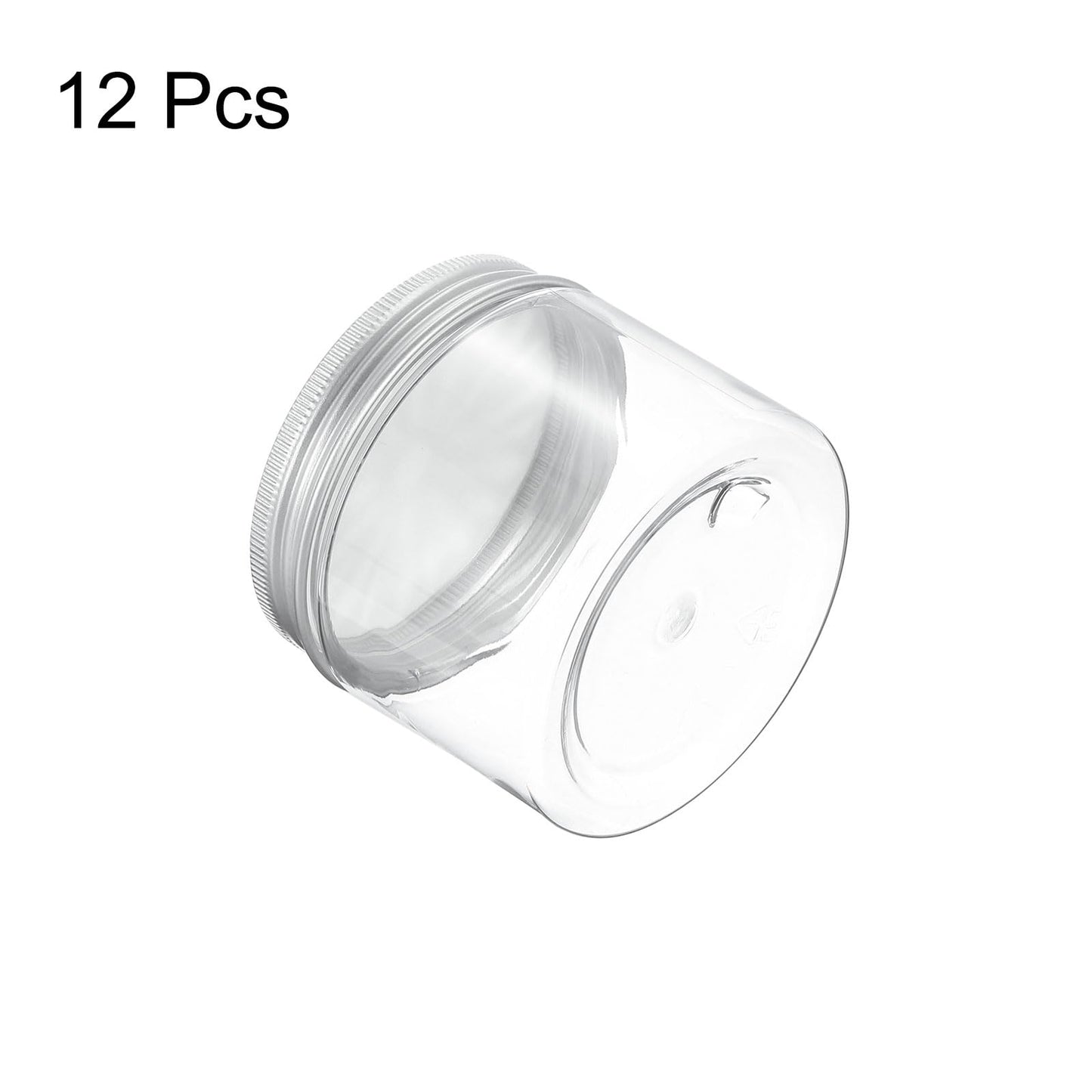 HARFINGTON 12 Pcs Empty Scent Beads Storage Container 5oz/150ml Air Freshener Tins Round Refillable Spice Containers Plastic Jars Sample for Travel Storage