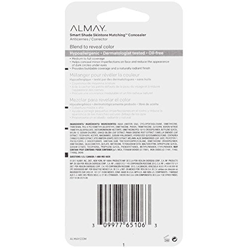Almay Smart Shade Concealer - Buildable Coverage, Hypoallergenic