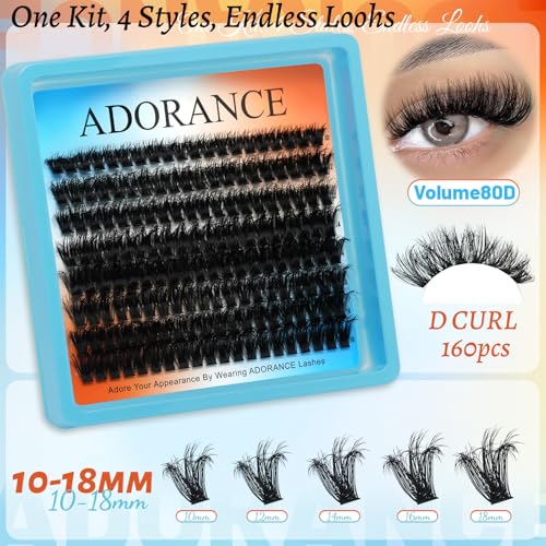 Adorance Lash Clusters Kit 550pcs DIY Eyelash Extensions