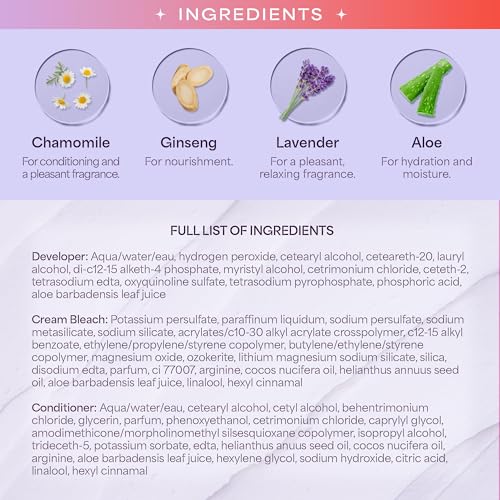 Hally Ammonia-Free Hair Bleach Kit - Gentle Lift to 8 Levels