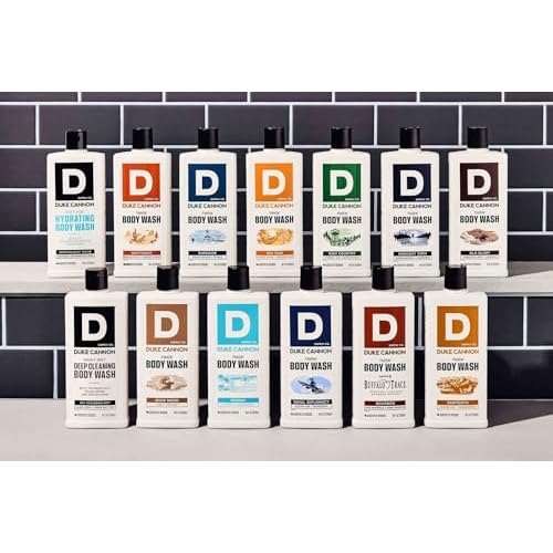 Duke Cannon Supply Co. THICK High-Viscosity Body Wash for Men THICK IN A BOX Variety 3 Pack - Premium Ingredients, Plant-Based Thickeners, Superior Lather, Natural Exfoliate, 17.5 Fl Oz (3 Pack)