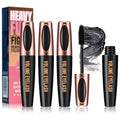 4D Silk Fiber Lash Mascara, Voluminous Fiber Mascara Waterproof & Smudge-Proof Long-Lasting 24 Hours No Flaking Longer Thicker Eyelashes, No Clumping, Extension Stays On All Day(3Packs)