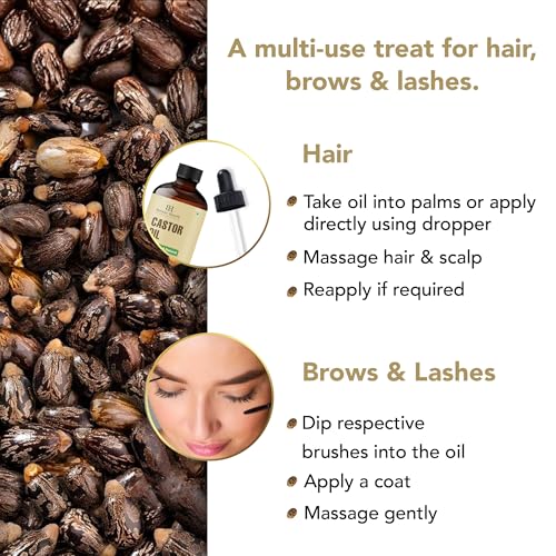 Botanic Hearth Castor Oil 2 Fl oz – Pure Hair & Skin Treatment Oil
