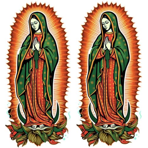 Guadalupe Temporary Tattoo for Men & Women - 6 Sheets