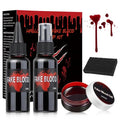 Halloween Fake Blood Makeup Kit 4pcs - Washable SFX
