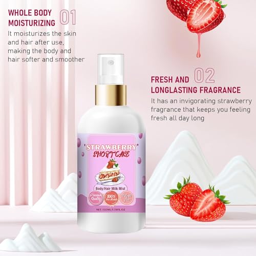 Strawberry Shortcake Body Hair Mist Spray - Vanilla Cream