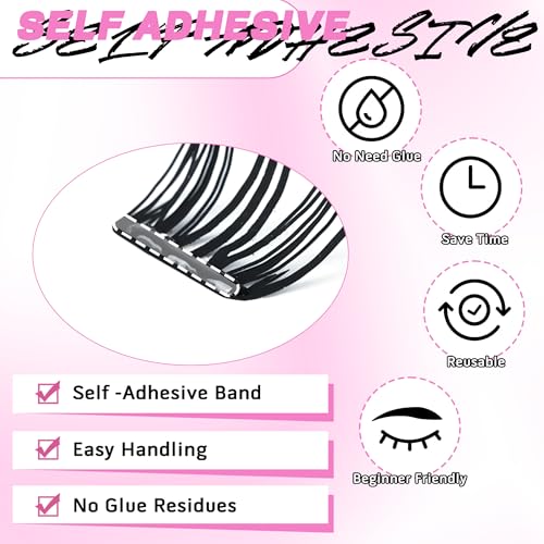 Self Adhesive Lash Clusters 12mm Wispy Manga Eyes - 96pcs Kit