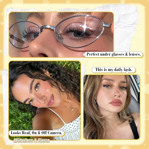 Short Cluster Lashes 8-12mm Natural Wispy Eyelash Extensions 144Pcs