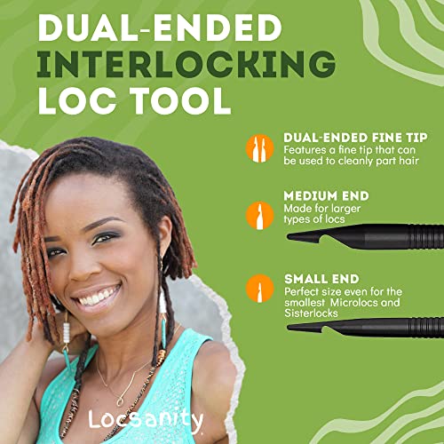 Locsanity Dual-Ended Metal Retightening Tool for Locs - 2 Pack