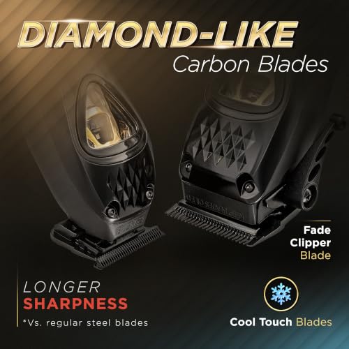Fagaci Cordless Hair Clippers & Trimmer Kit for Men, Professional Barber Grooming