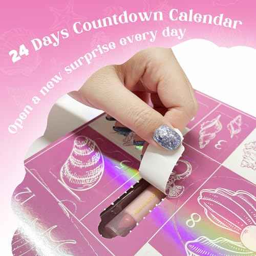 Color Nymph Makeup Advent Calendar 2025, 24 Days Surprise Beauty Makeup Gift Sets for Adlut Women & Teen Girls, 2025 Christmas Countdown Calendar Holiday Full Cosmetic Kit (Pink)