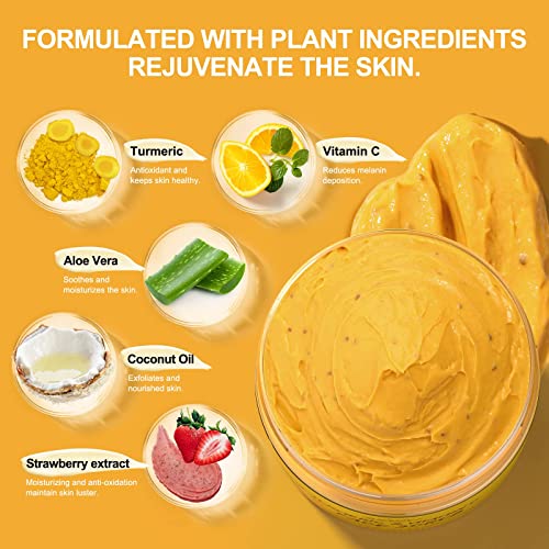 Vitamin C & Turmeric Face Scrub - Organic Exfoliator 130g