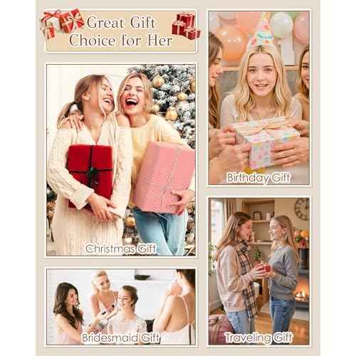 Bridesmaids Gifts, Makeup Bag with Initial for Women, Maid of Honor Gifts, Bachelorette Party Favors, Travel Make up Bag with Letter, Gifts for Maid of Honor from Bride, Bridesmaid Makeup Bag