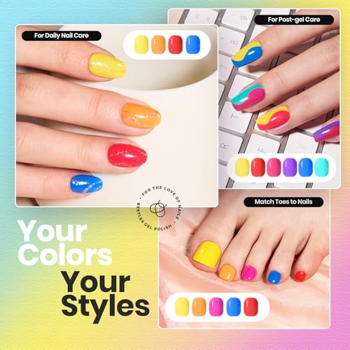 Beetles Neon Summer Cocktails Nail Polish Set, 12 Quick Dry Bright Colors