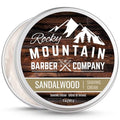 Sandalwood Shaving Cream for Men - Thick Lather, Water-Based, 5oz