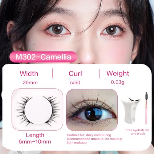 Magnetic Eyelashes Kit 2 Pairs with Applicator | Waterproof Reusable