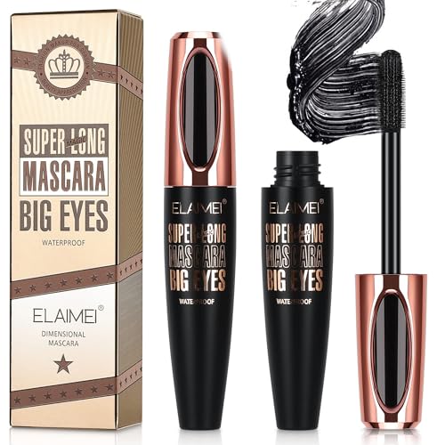 4D Silk Fiber Mascara 2 Pack - Black Volume & Length