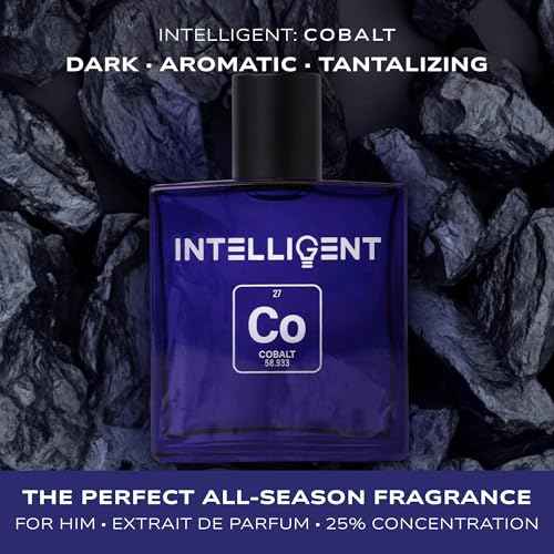 Intelligent Cobalt Eau de Parfum | Cologne for Men | Enticing, Intoxicating, Fierce | 3.4 Fl Oz (100 mL)