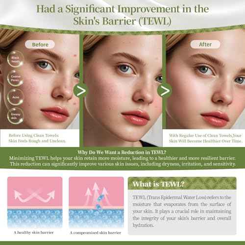 Disposable Face Towels, 10"¡¿12" Biodegradable Facial Towelettes for Sensitive Skin & Travel, Extra Soft and Thick Makeup Remover Dry Wipes - 50 Count