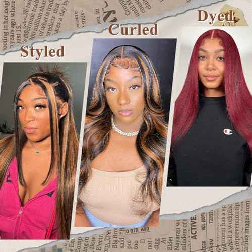 Wear and Go Glueless Wig Human Hair Pre Cut 24 Inch Balayage Highlight 7x5 HD Lace Front Wig Pre Plucked Bleached Knots 1b30 Black and Blonde Ombre Lace Closure Wig 180 Density for Women