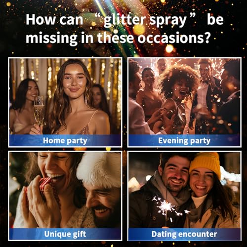 Body Glitter Spray - Quick Drying, Long Lasting (2.11 Fl Oz)