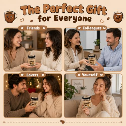 Positive Coffee Jar with 60 Affirmation Cards