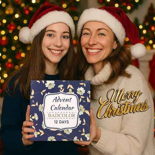 Advent Calendar 2025, 12 Days Christmas Countdown Calendar - Individually Boxed Makeup Gift Set, Xmas Beauty & Cosmetics Surprise Full Makeup Kit for Women Teen Girls