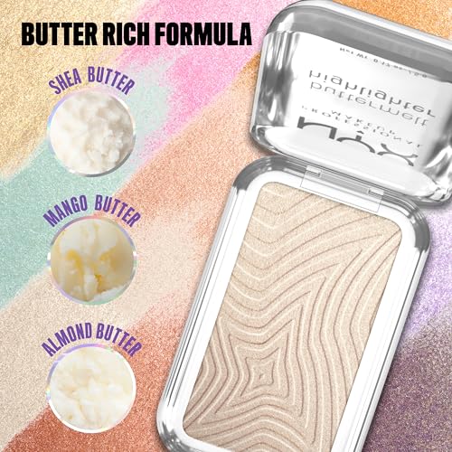 NYX Buttermelt Highlighter Powder - Light Champagne, 12H Wear