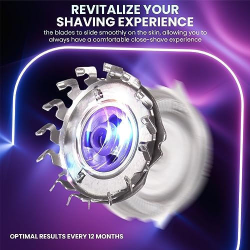 HQ8 Replacement Heads Compatible with Philips Norelco Aquatec Shaver, HQ8 Blades Fits for Philips Norelco Razor PT720 AT880 AT810, 9-pc Pack
