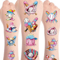 Ice Cream Baseball Temporary Tattoos - 8 Sheets 200+ Designs