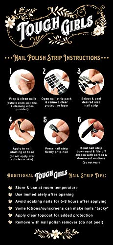 TOUGH GIRLS | 20 Exquisite Gel Nail Polish Strips w/Application Accessories - No UV/LED Lamp Required (Camo Confetti)