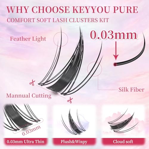 Manga Lash Clusters Kit - 120pc Spiky Eyelash Extensions