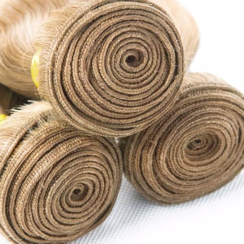 Ash Blonde Human Hair Bundles 30-34 Inch Straight #22