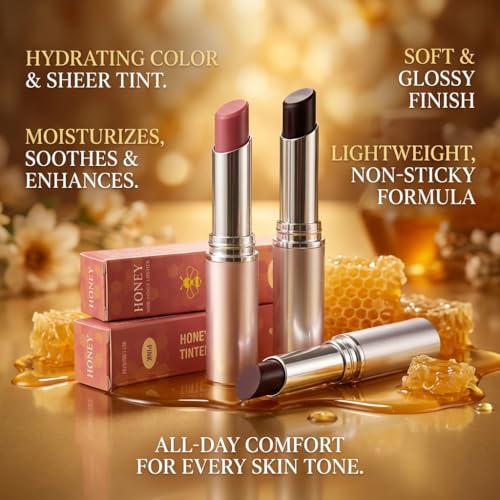 Honey Noir Long Lasting Matte Lipstick - Hydrating Velvet Finish