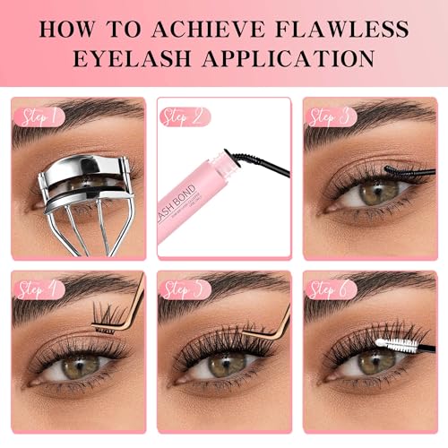 VEYESBEAUTY Waterproof Black Lash Bond and Seal 2-in-1 Cluster Lash Glue
