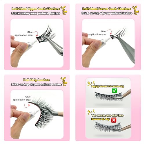 Lash Clusters 10-16mm Wispy Eyelash Extensions 300pcs